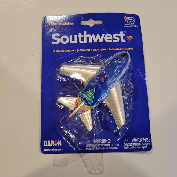 Southwest Pullback Toy Airline Memorabilia Southwest Airplane Toy New, sealed - Picture 1 of 12